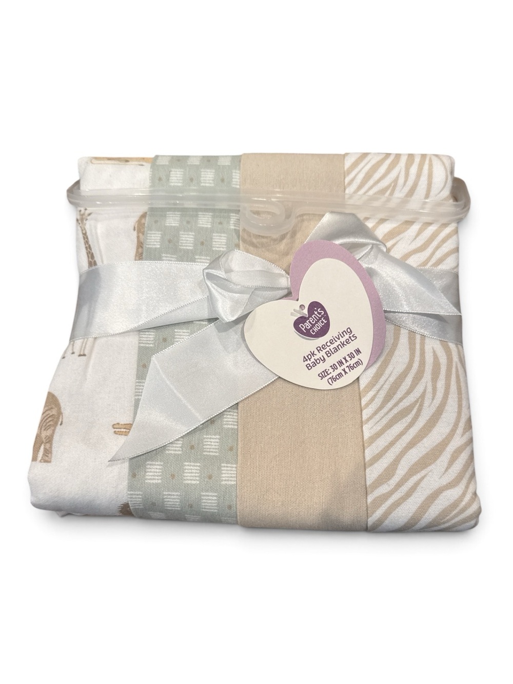 NWT Parents Choice 4-Pack  Receiving Blankets